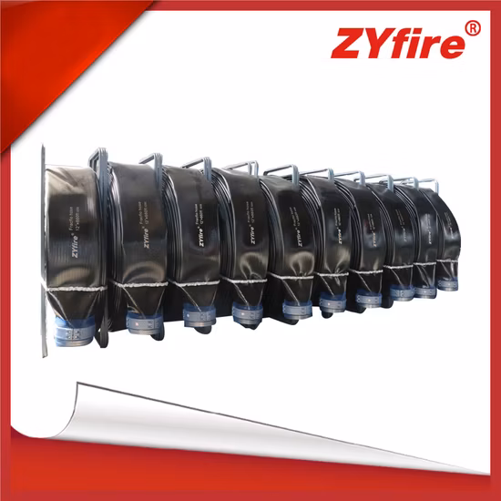 Zyfire 200m Carrete de manguera plano barato de entrega contra incendios TPU
